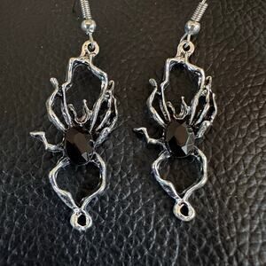 Goth Spider Spooky Earrings